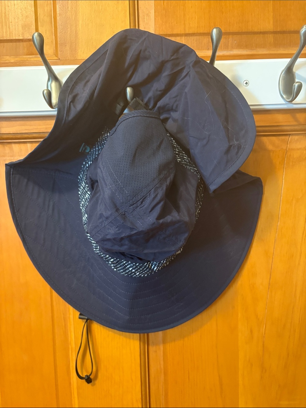 Packable Wide-Brim Sun Hat - Navy